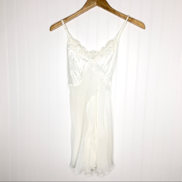 Linea Donatella Other - Linea Donatella Ivory Sheer Lace Negligee Set XL